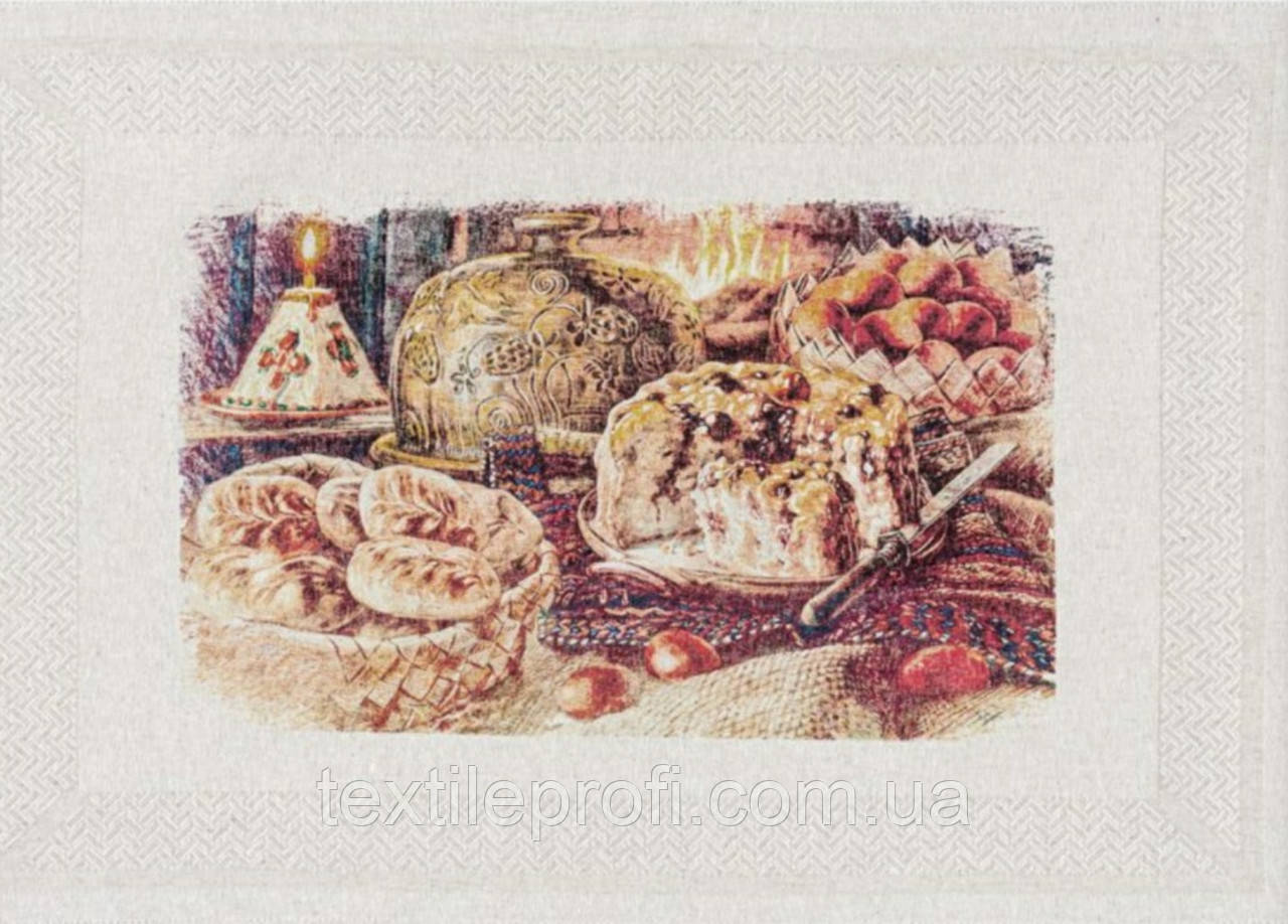 Льняний рушник "Великодня трапеза"