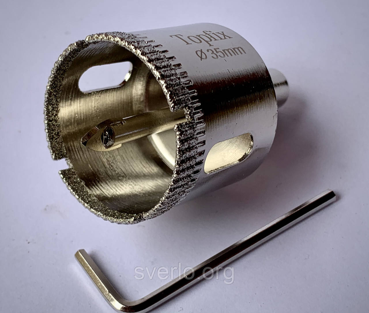 Коронка алмазна для скла та кераміки 35 мм, фото 1