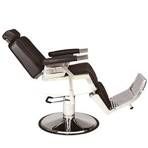 Крісло перукарське для barbershop Elegant Чорне (Krasa Prof TM), фото 2