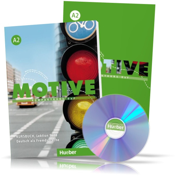 Motive A2, Kursbuch + Arbeitsbuch + CD / Підручник + зошит (9~18) комплект з диском німецької мови