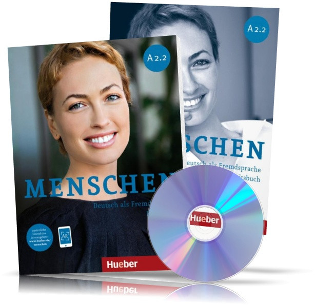Menschen A2.2, Kursbuch + Arbeitsbuch / Підручник + Зошит (комплект з дисками) німецької мови
