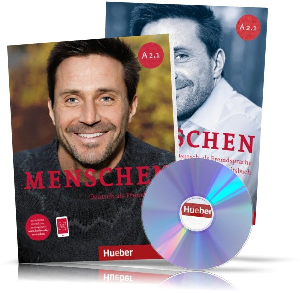 Menschen A2.1, Kursbuch + Arbeitsbuch / Підручник + Зошит (комплект з дисками) німецької мови