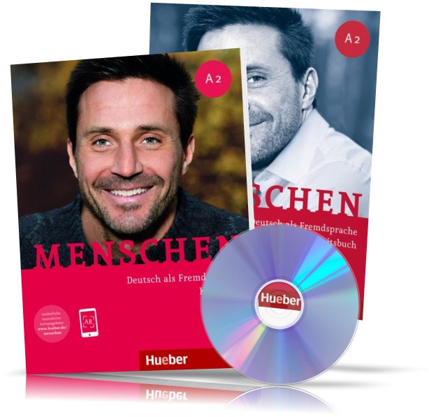 Menschen A2, Kursbuch + Arbeitsbuch / Підручник + Зошит (комплект з дисками) німецької мови