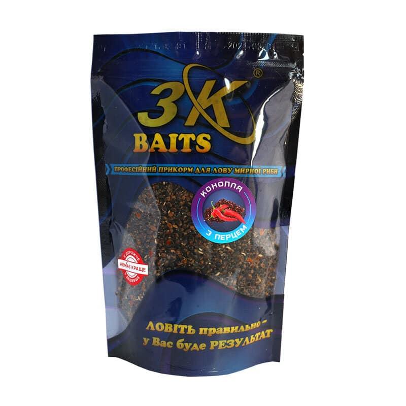 3K Baits Конопля з перцем (гостра) 400 гр