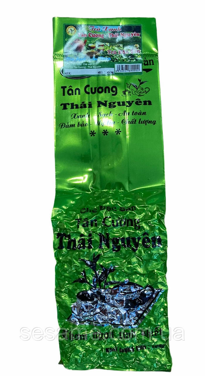 В'єтнамський зелений чай молодий преміум класу Che Dac Sun Tan Cuong Thai Nguyen 100г (В'єтнам), фото 1