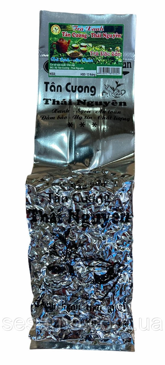 Зелений молодий чай В'єтнамський Тай Нгуєн Che Dac Sun Tan Cuong Thai Nguyen 200г (В'єтнам), фото 1