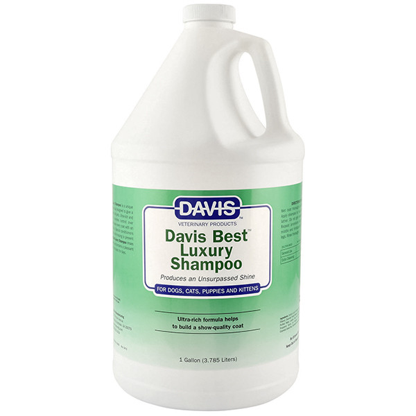 Davis Best Luxury Shampoo ДЕВІС БЕСТ Лакшері шампунь для блиску вовни у собак і котів, концентрат