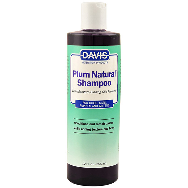 Шампунь із протеїнами шовку для собак, котів, концентрат Davis Plum Natural Shampoo (PNS12)