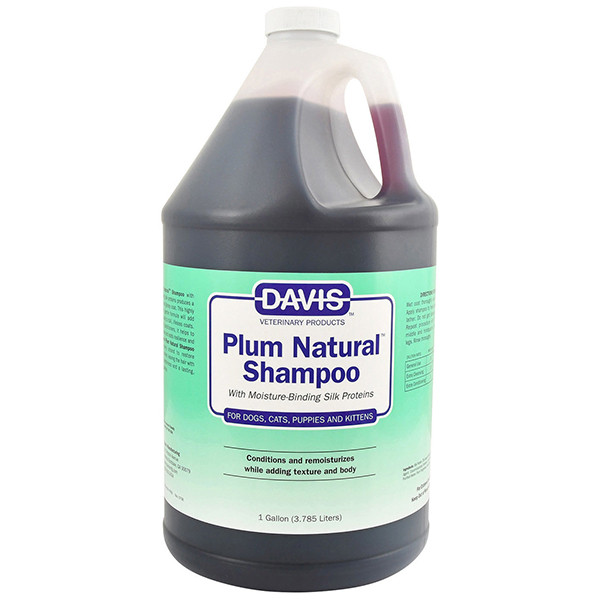 Davis Plum Natural Shampoo ДЕВІС Натуральна СЛИВА шампунь з протеїнами шовку для собак, котів, концентрат