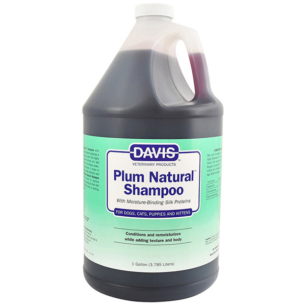 Шампунь із протеїнами шовку для собак, котів, концентрат Davis Plum Natural Shampoo (PNSG)
