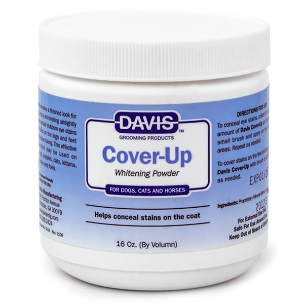 Маскуюча пудра для собак, котів, що відбілює, Davis Cover-Up Whitening Powder (CU16)