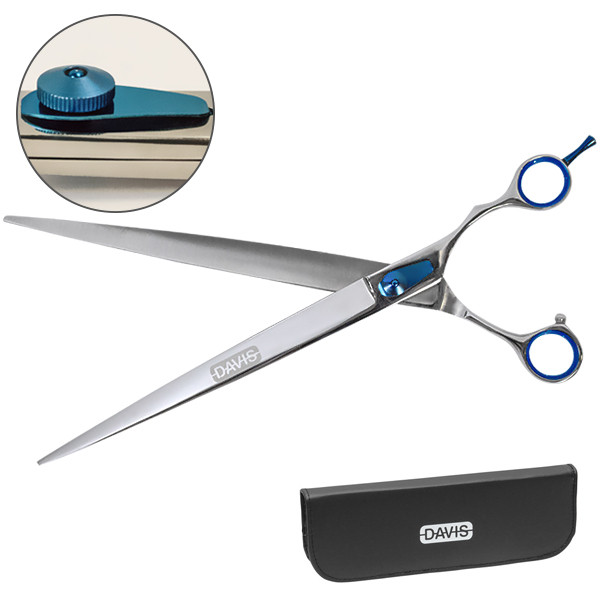 Davis Extreme Edge BLUE Straight ДЕВІС ЕКСТРІМ ЕДЖ прямі ножиці для стрижки собак