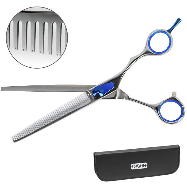 Філювальні ножиці для стрижки собак Davis Extreme Edge BLUE Thinning (S.EB7THI)