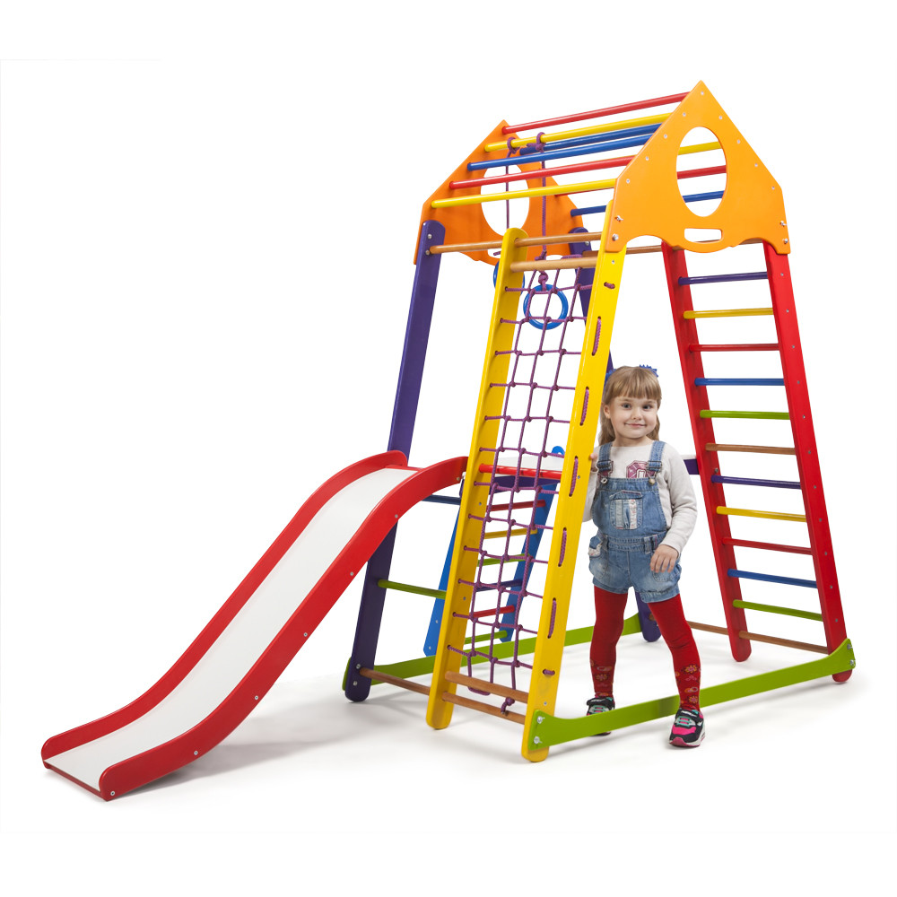 SportBaby Дитячий спортивний комплекс BambinoWood Color Plus 2, фото 1