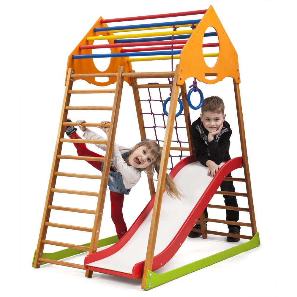 SportBaby Дитячий спортивний комплекс для дому KindWood Plus 1, фото 1