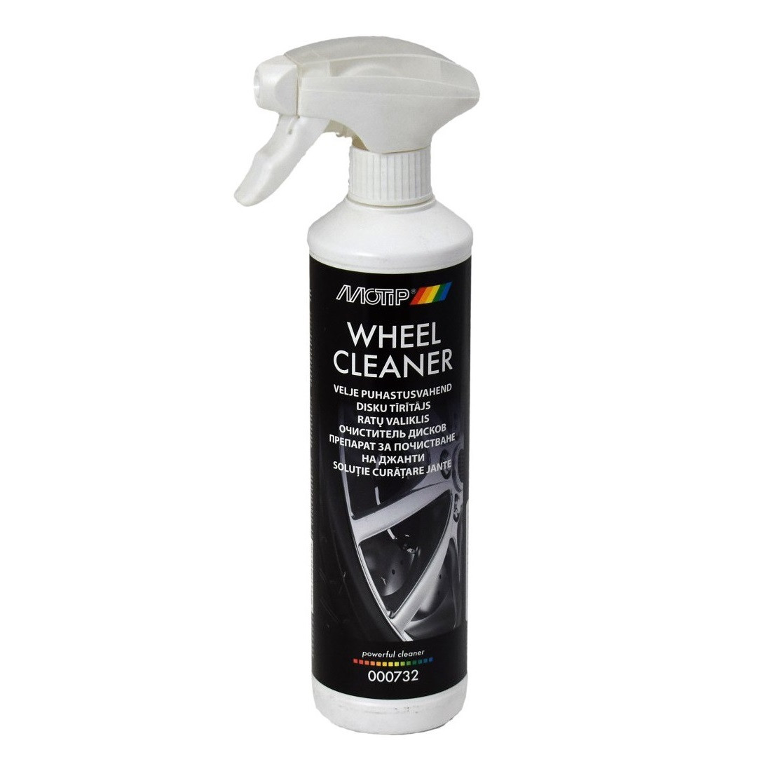 Очиститель колёсных дисков Motip Black Line Wheel Cleaner 500 мл (000732) - фото 1 - id-p1409753630