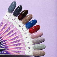 Палітра відтінків гель-лаків Edlen Flash Fire (9 мл)