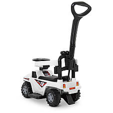 Каталка толокар 2в1 Bambi M 4231L-1 (музика, світлові ефекти, батьківська ручка, сидіння шкіра), фото 4