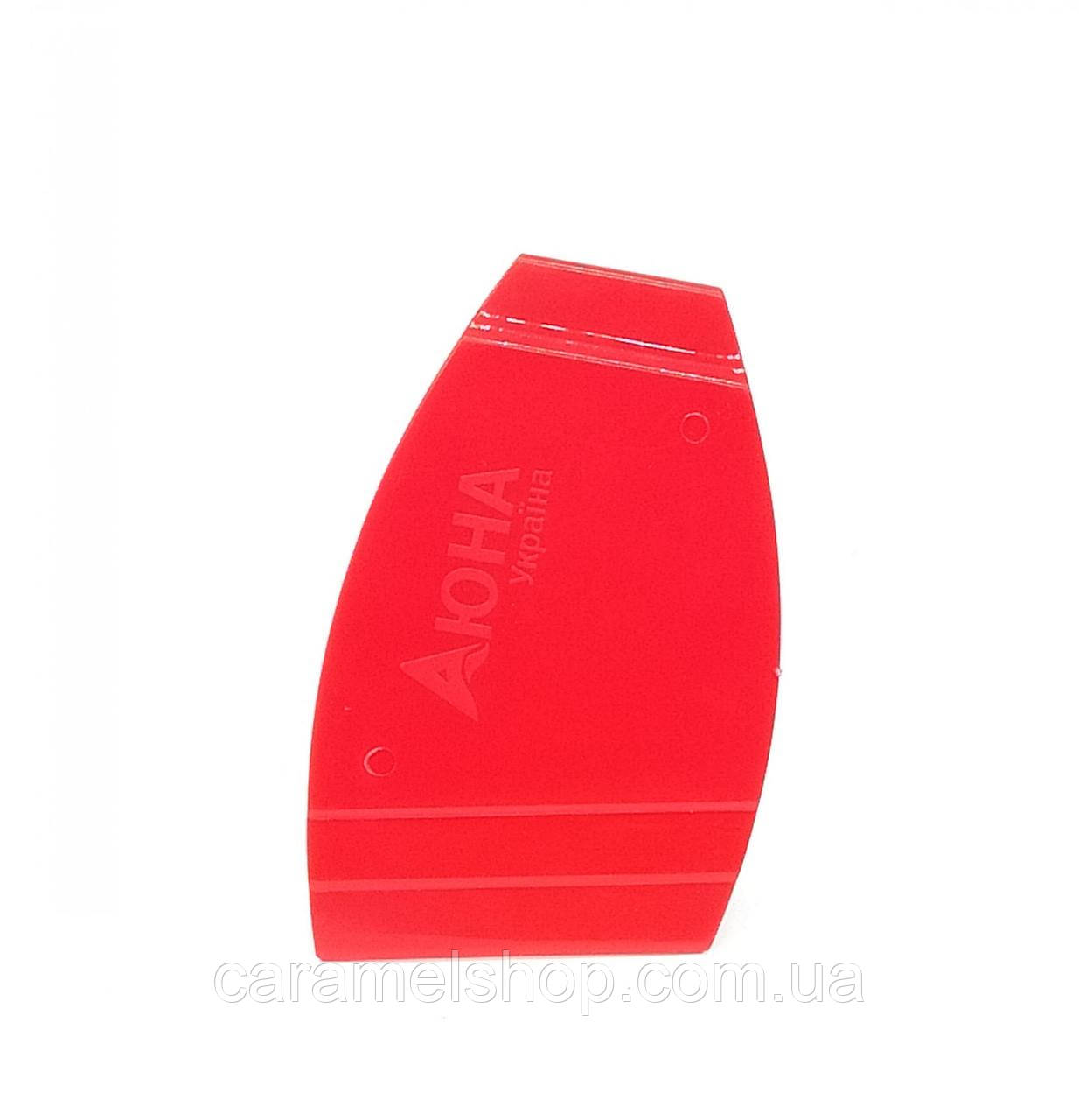 Шпатель для шугаринга пластиковый прочный Аюна красный - фото 1 - id-p1409791721