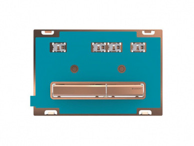 Змивна клавіша Geberit Sigma 50 для подвійного змиву колір червоне золото / під заповнення матеріалом