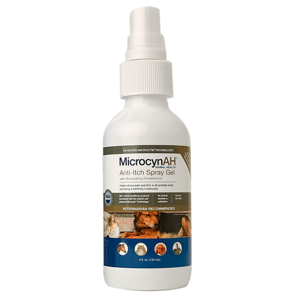 Microcyn Anti-Itch Spray Gel микроцинов спрей-гель з Диметикон проти свербіння шкіри для всіх видів тварин