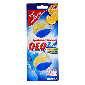 Дезодорант для посудомийної машини G&G DEO 2in1 mit Citrus&Geruchs 2*60ml