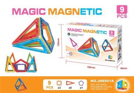 Конструктор магнітний MAGIC MAGNETIC JH8951A 9дет.кор