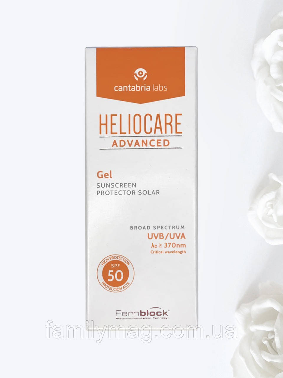 Сонцезахисний гель SPF 50 Heliocare Advanced Cantabria 50 мл