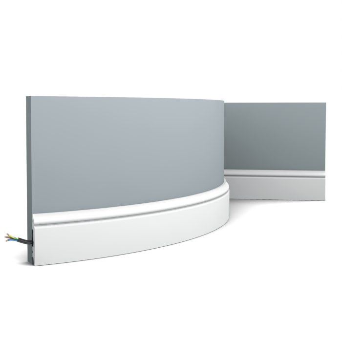 Плінтус підлоговий гнучкий Orac SX165Flex (6,9х1,1)см, довжина 2м, фото 1