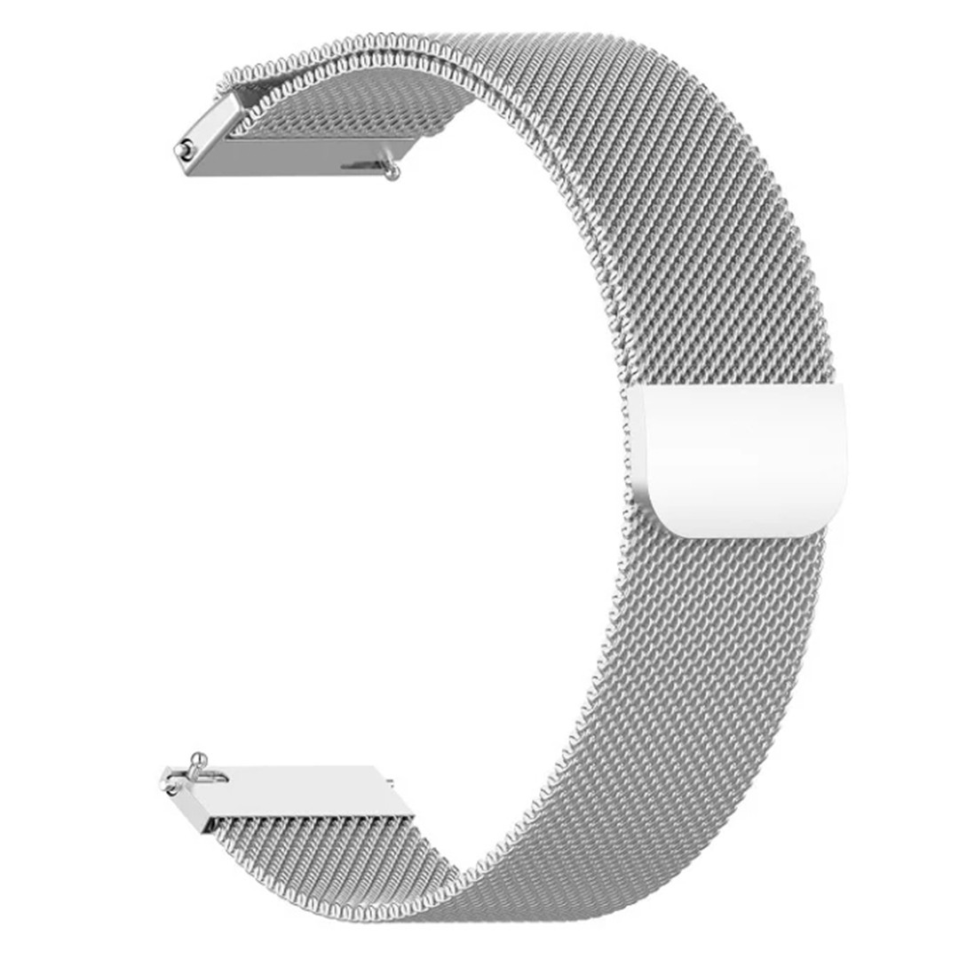Магнітний ремінець Milanese Loop для Honor Watch Magic (TLS-B19) | HMU | 22 мм | сріблястий