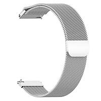 Магнітний ремінець Milanese Loop для Amazfit Bip 5 (A2215) | HMU | сріблястий