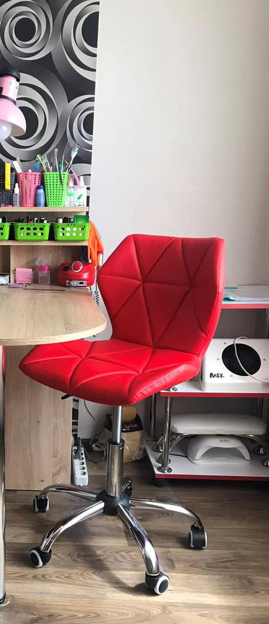 Стілець на колесах Торіно TORINO ЕК CH - OFFICE червона екошкіра, фото 1