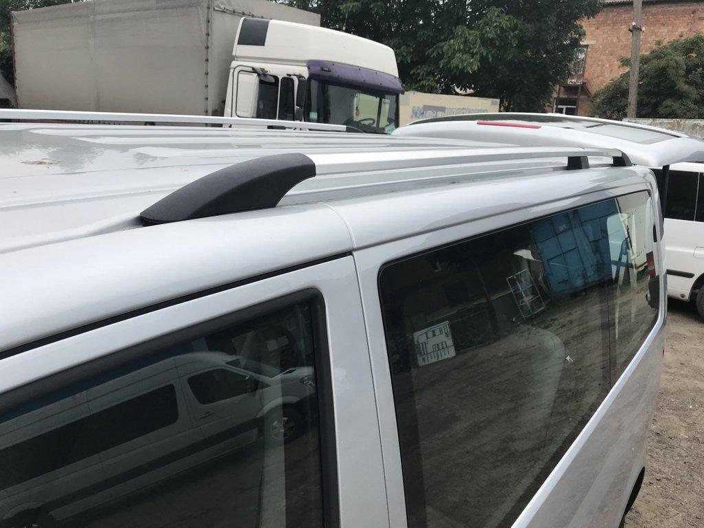 Рейлінги Хром Довга база, Пластикові ніжки для Volkswagen T5 2010-2015 років., фото 1