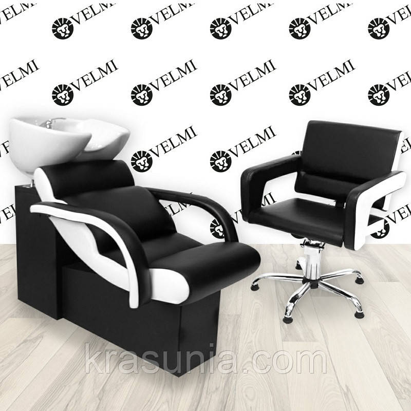 Комплект перукарcьких меблів Cheap One з кріслом Flamingo, фото 1