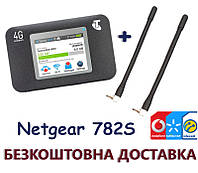 Комплект карманный мобильный 3G 4G WiFi Роутер Netgear 782S + 2 антенны усилением 4dB