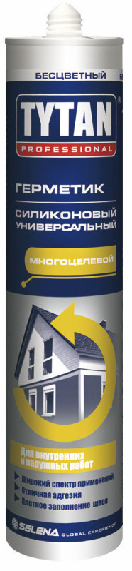 Герметик Силіконовий Універсальний Tytan (безбарвний, білий)