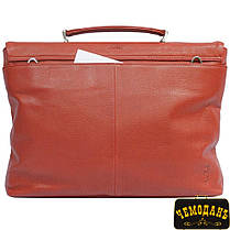 Портфель шкіряний Tony Perotti Contatto 9160-35 rosso червоний, фото 4
