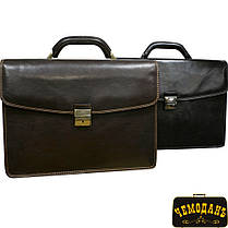 Портфель шкіряний Tony Perotti Italico 809 nero чорний, фото 5