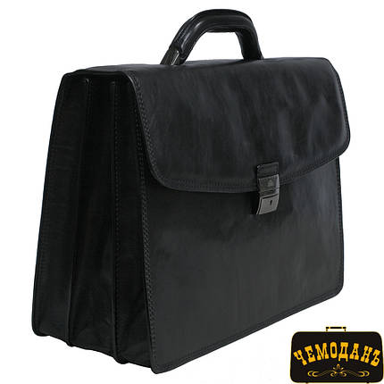 Портфель шкіряний Tony Perotti Italico 809 nero чорний, фото 1