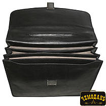 Портфель шкіряний Tony Perotti Italico 809 nero чорний, фото 6