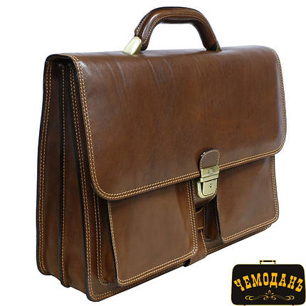 Портфель шкіряний Tony Perotti Italico 8013 cognac коньячний, фото 1