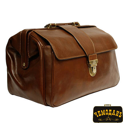 Портфель шкіряний Italico 8051 cognac коньячний, фото 2