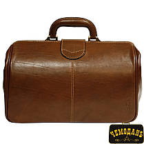 Портфель шкіряний Italico 8051 cognac коньячний, фото 3