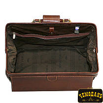 Портфель шкіряний Italico 8051 cognac коньячний, фото 3