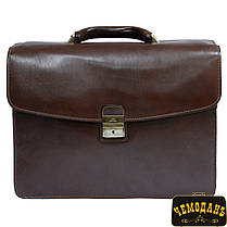 Портфель шкіряний Tony Perotti Italico 8071 moro коричневий, фото 3