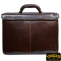 Портфель шкіряний Tony Perotti Italico 8071 moro коричневий, фото 4
