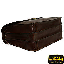 Портфель шкіряний Tony Perotti Italico 8071 moro коричневий, фото 6