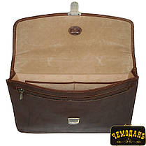 Портфель шкіряний Italico 8091L cognac коньячний, фото 2