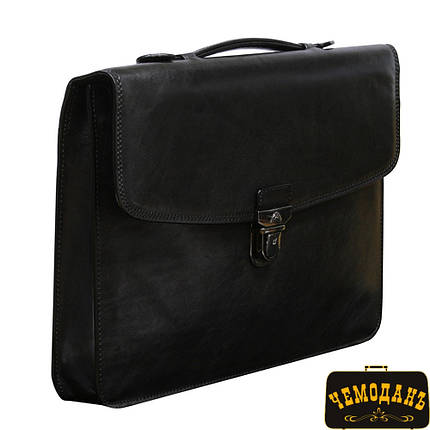 Портфель шкіряний Italico 8091L nero чорний, фото 2
