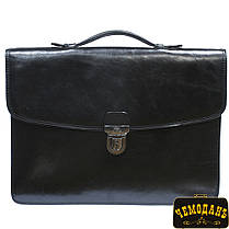 Портфель шкіряний Italico 8091L nero чорний, фото 2